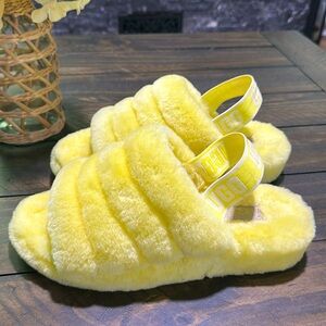 UGG Fuzzy Sandals, size 9 women